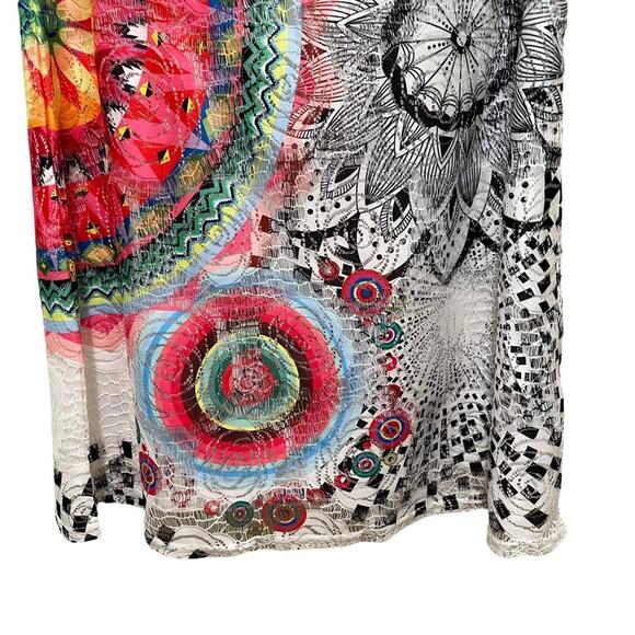 Stella Morgan Floral Lace Overlay Shift Dress Size 12 - Picture 3 of 7